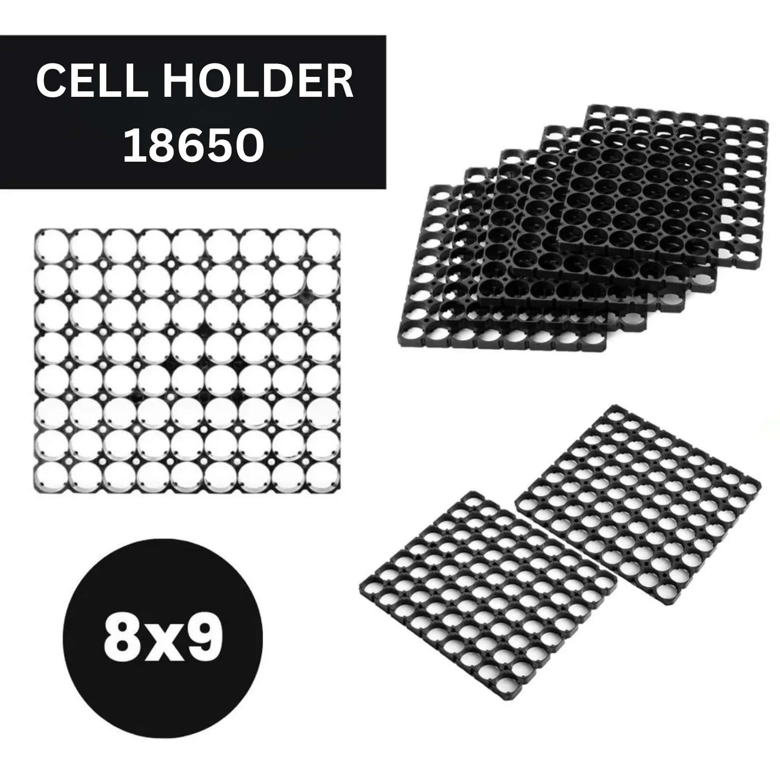 CELL HOLDER 18650 (8X9) - Image 4